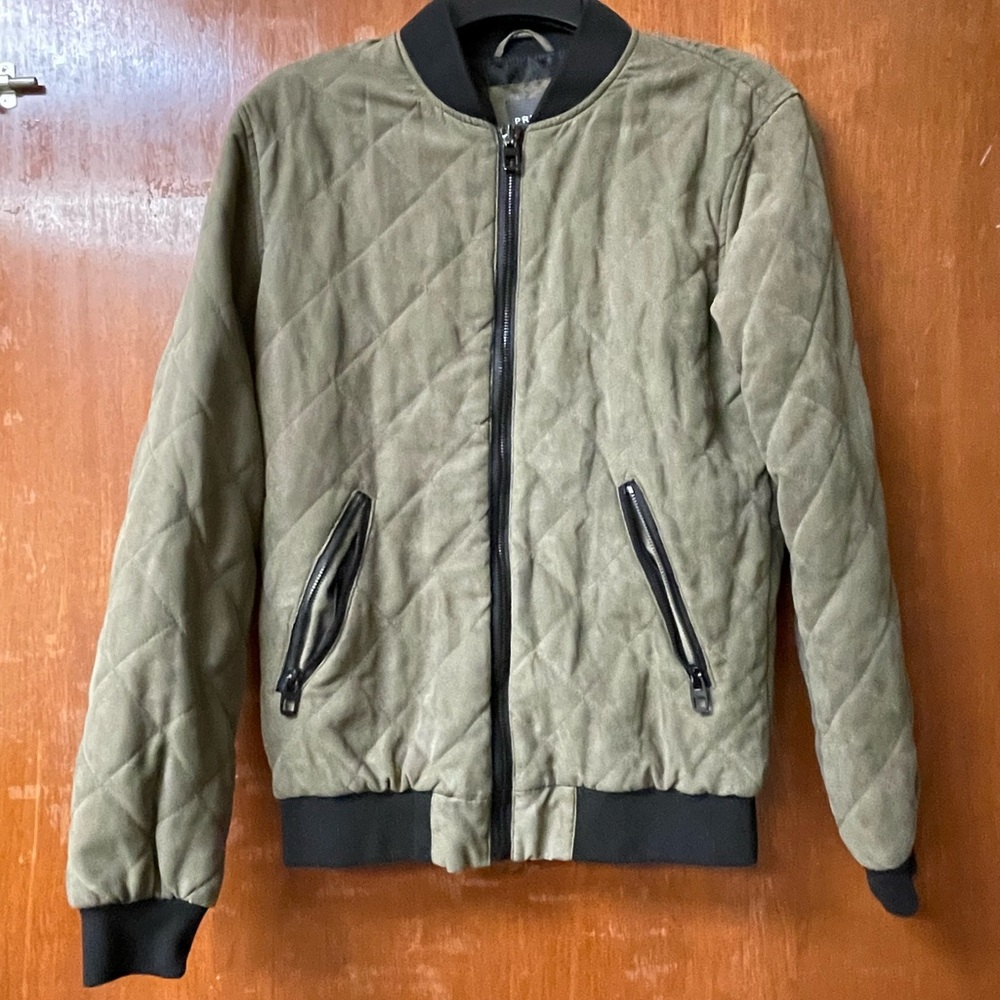 Primark Khaki Quilted Bomber Jacket